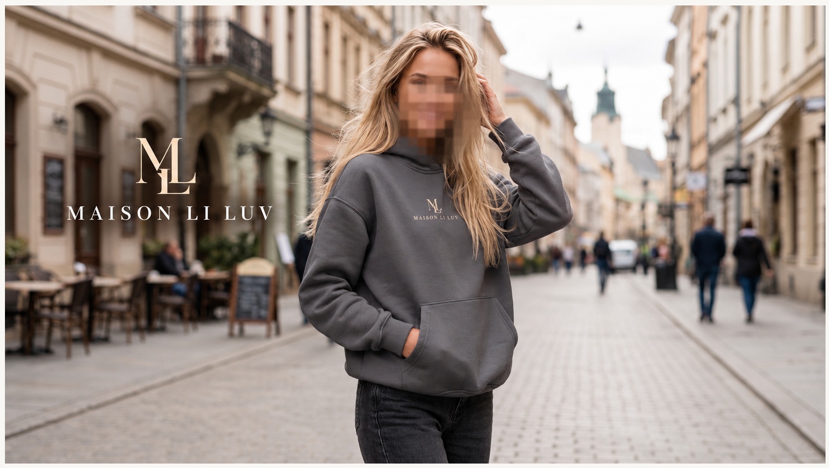 Graphite Logo Hoodie