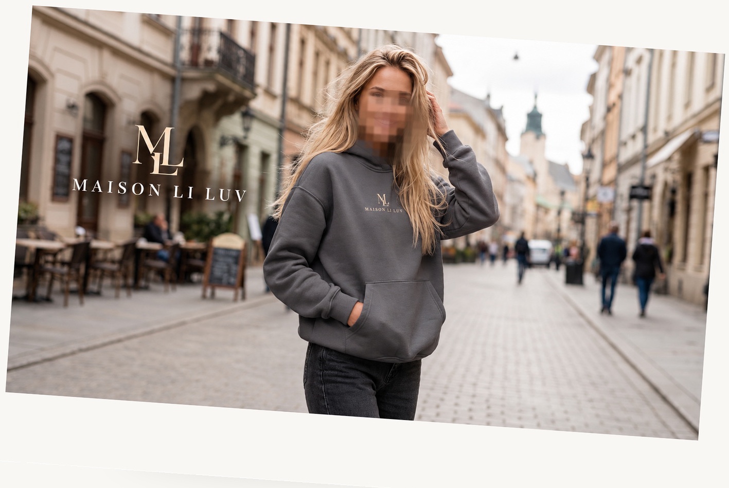 Graphite Logo Hoodie