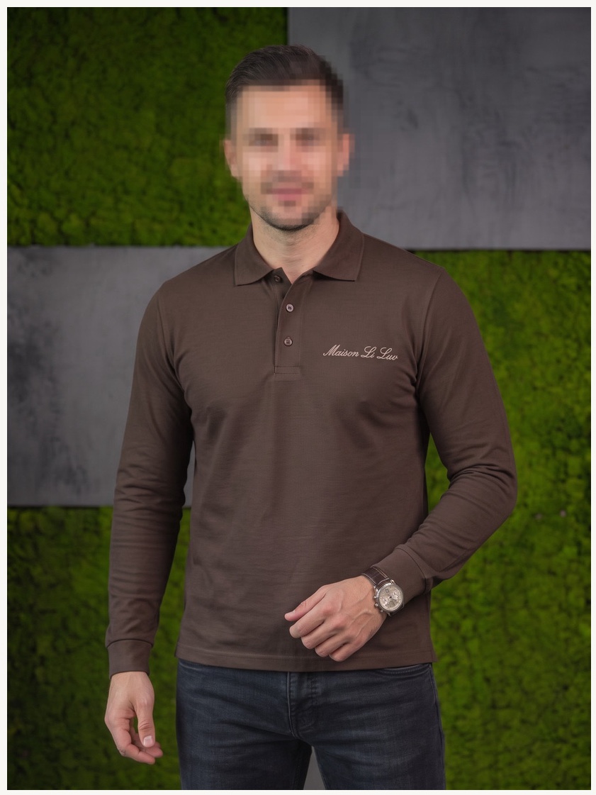 Cocoa Long Sleeve Polo