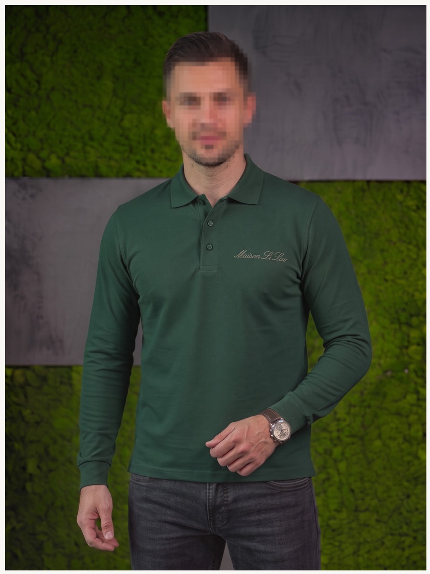 Forest Long Sleeve Polo