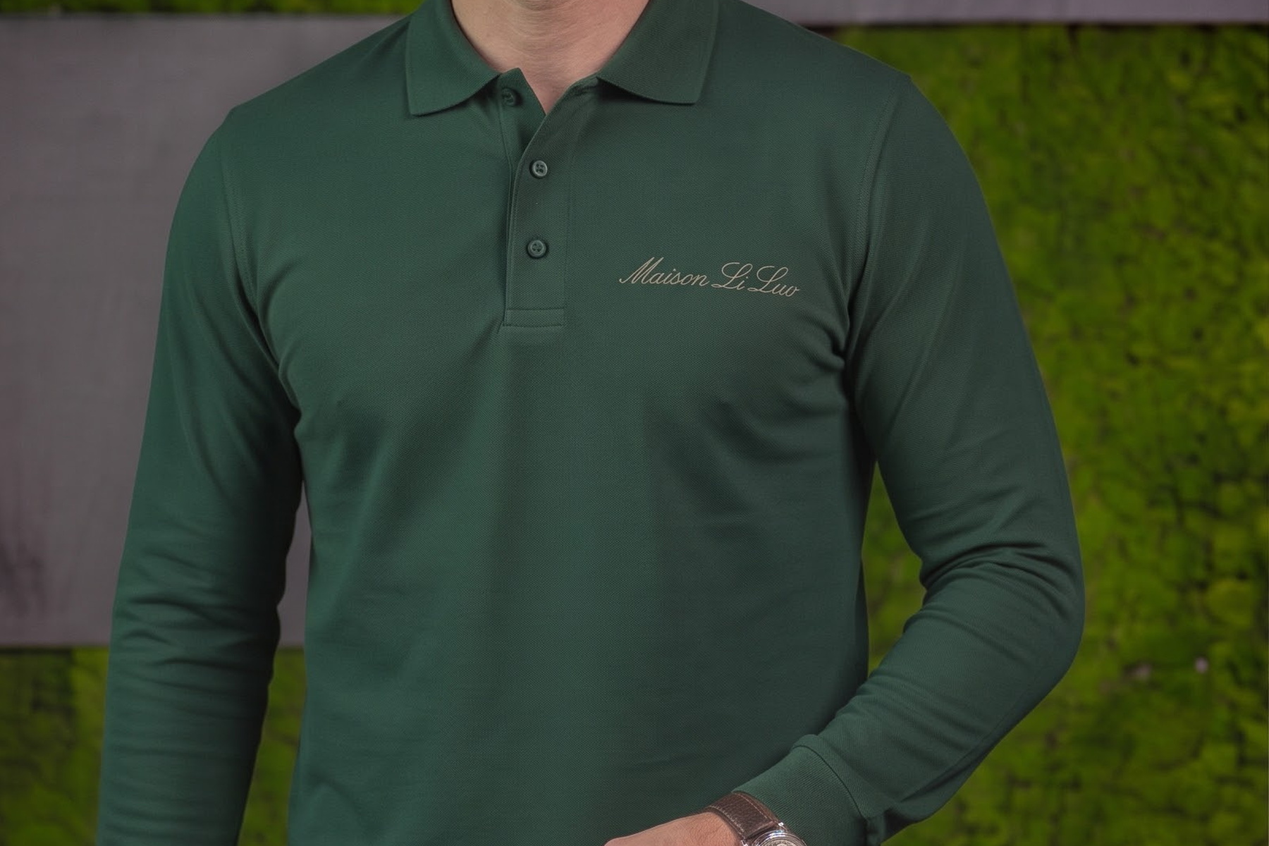 Forest Long Sleeve Polo