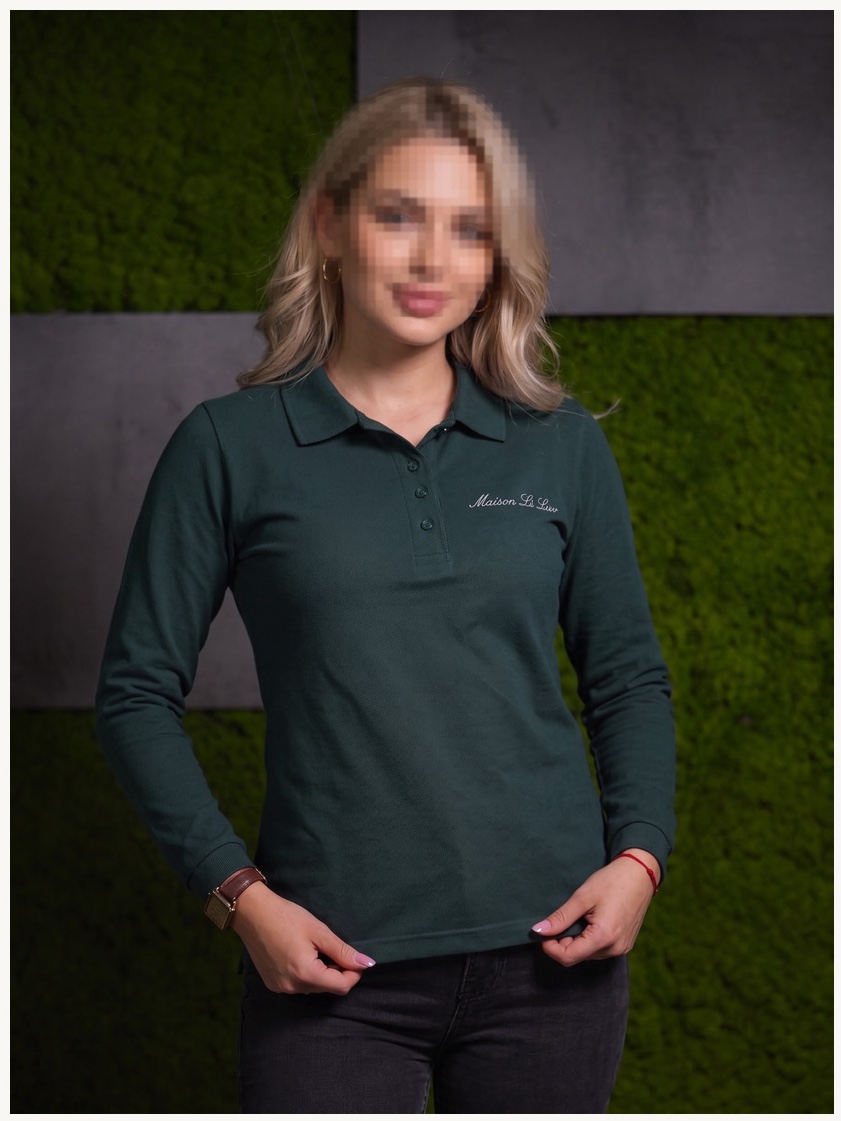 Women's Forest Long Sleeve Polo
