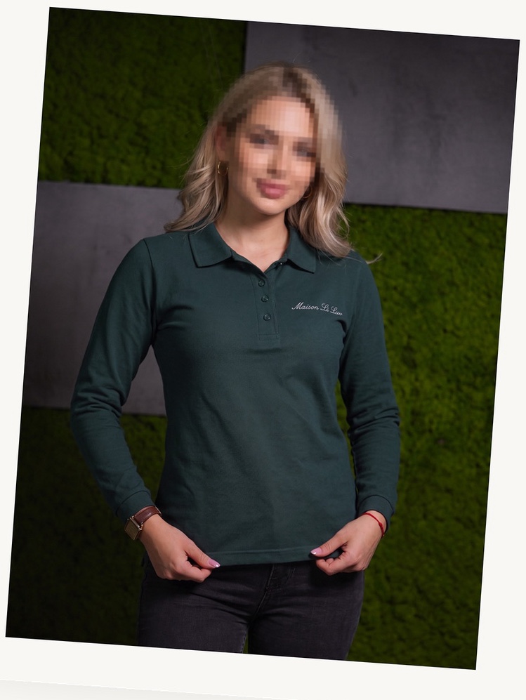 Women's Forest Long Sleeve Polo