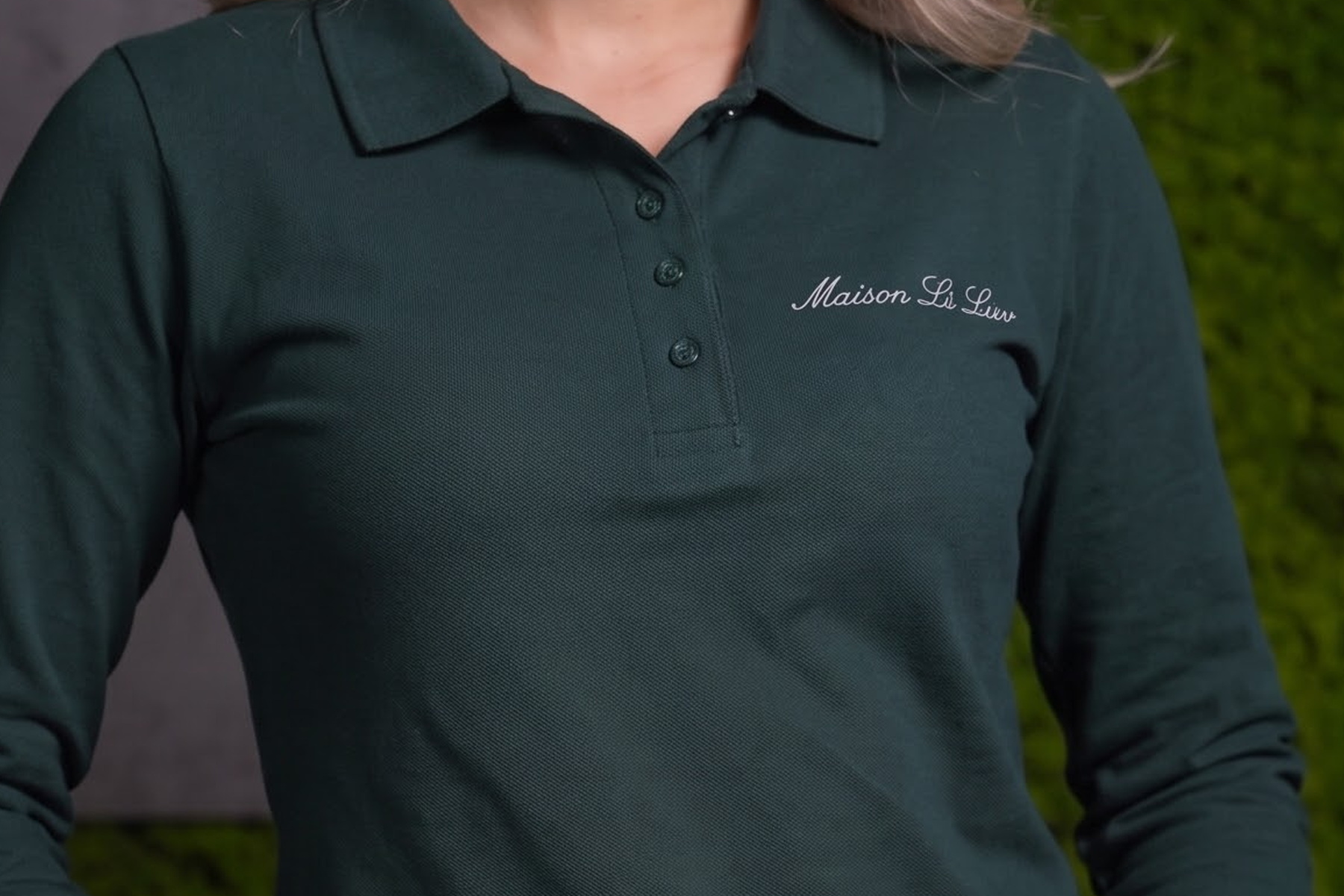 Women's Forest Long Sleeve Polo