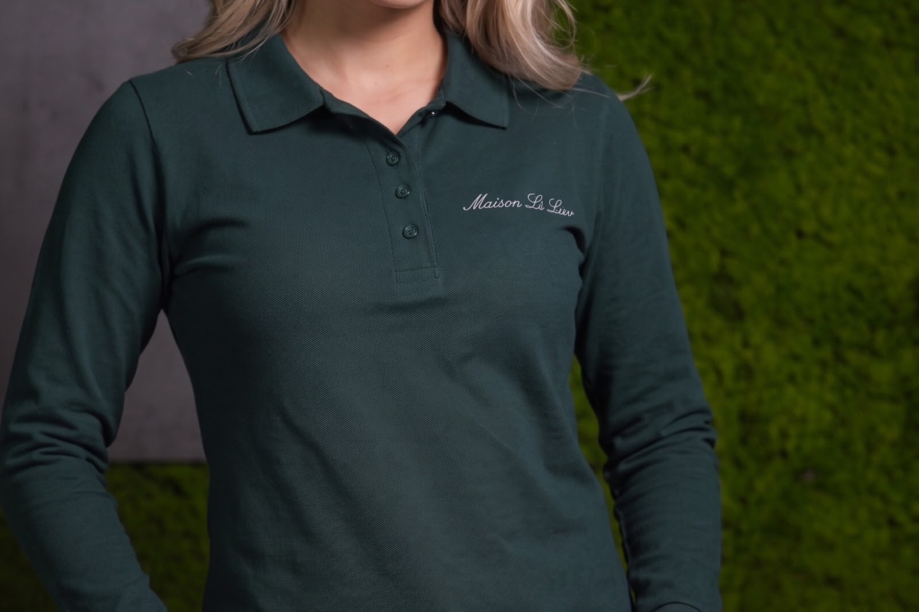 Women's Forest Long Sleeve Polo