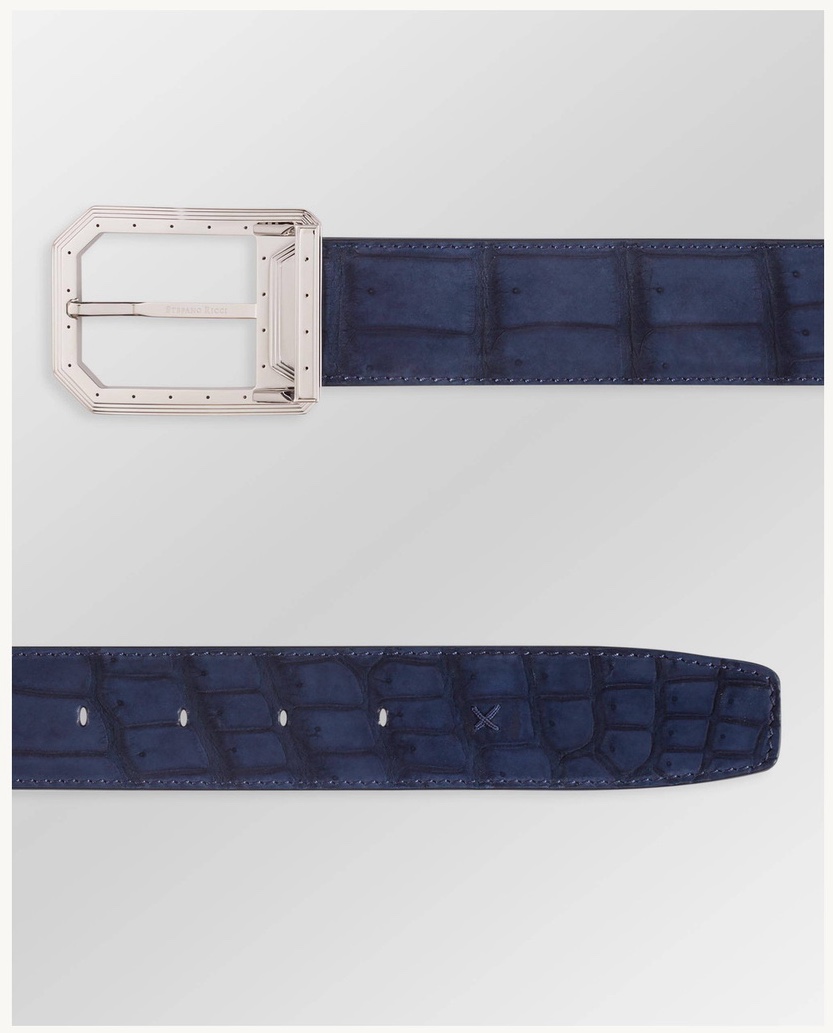 Navy Nubuck Belt