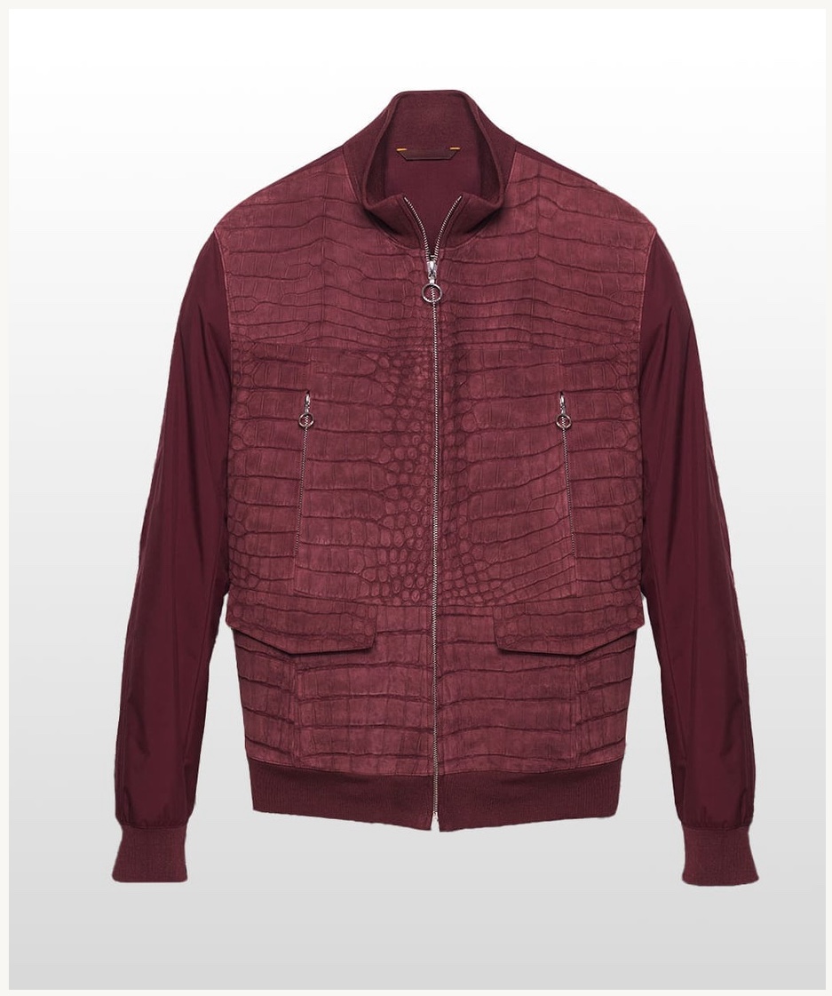 Bordeaux Nubuck Bomber