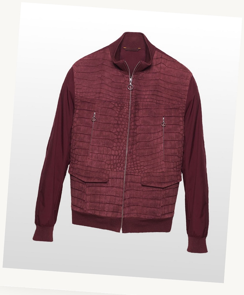Bordeaux Nubuck Bomber