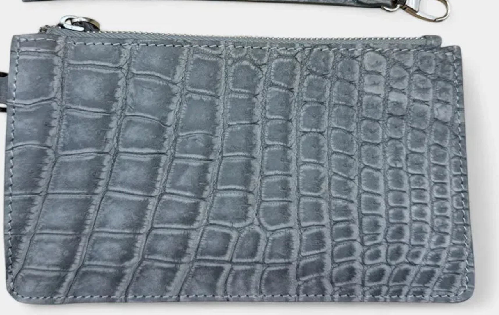 Slate Nubuck Clutch