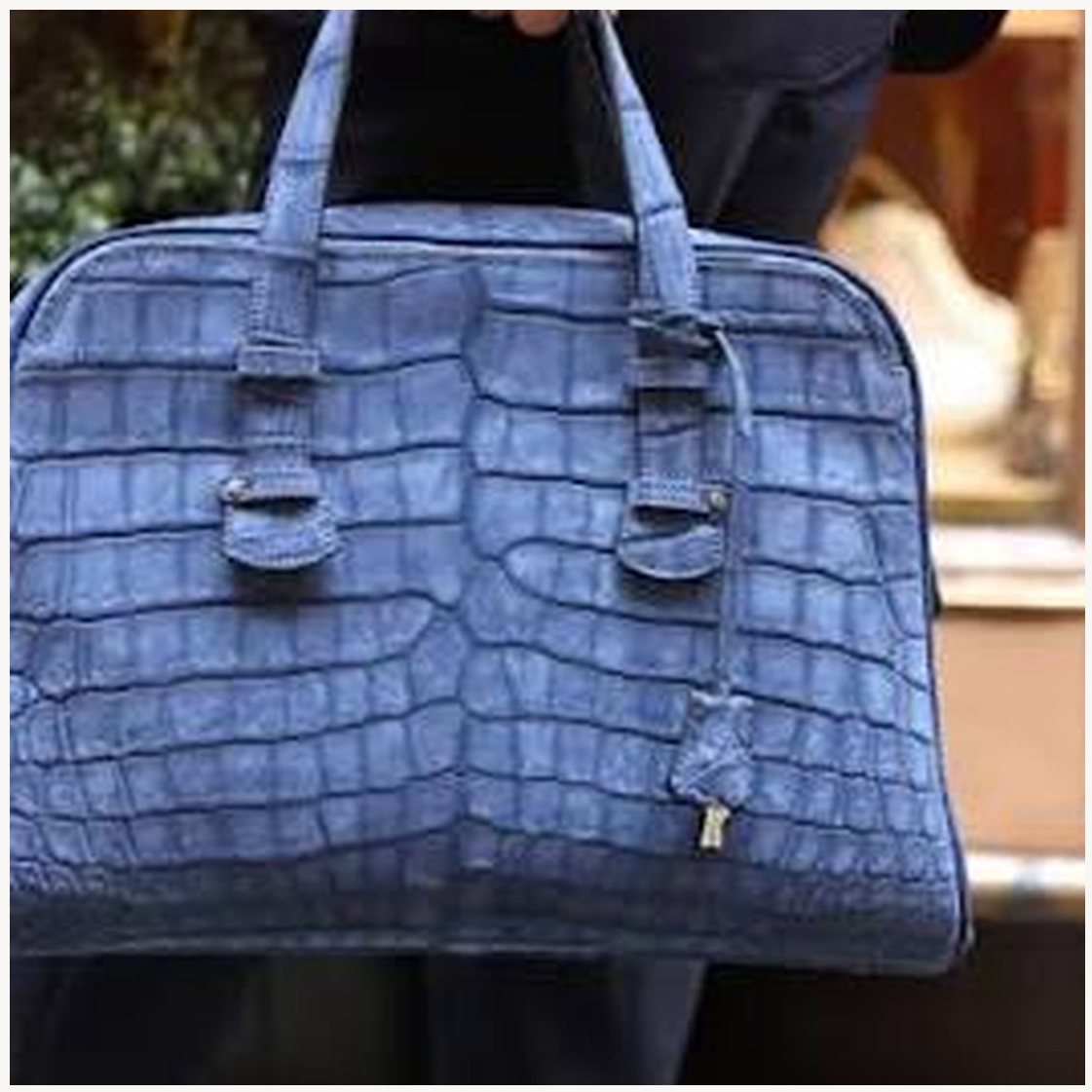 Navy Nubuck Duffel