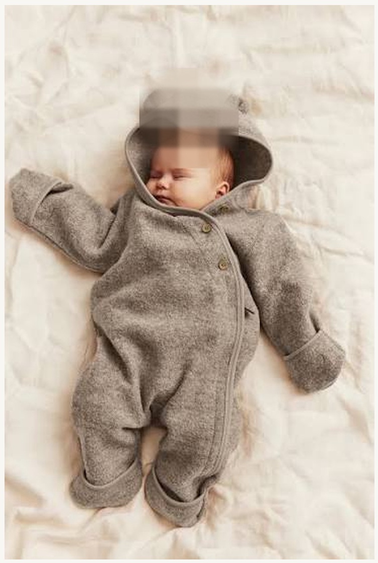 Beige Wool Onesie