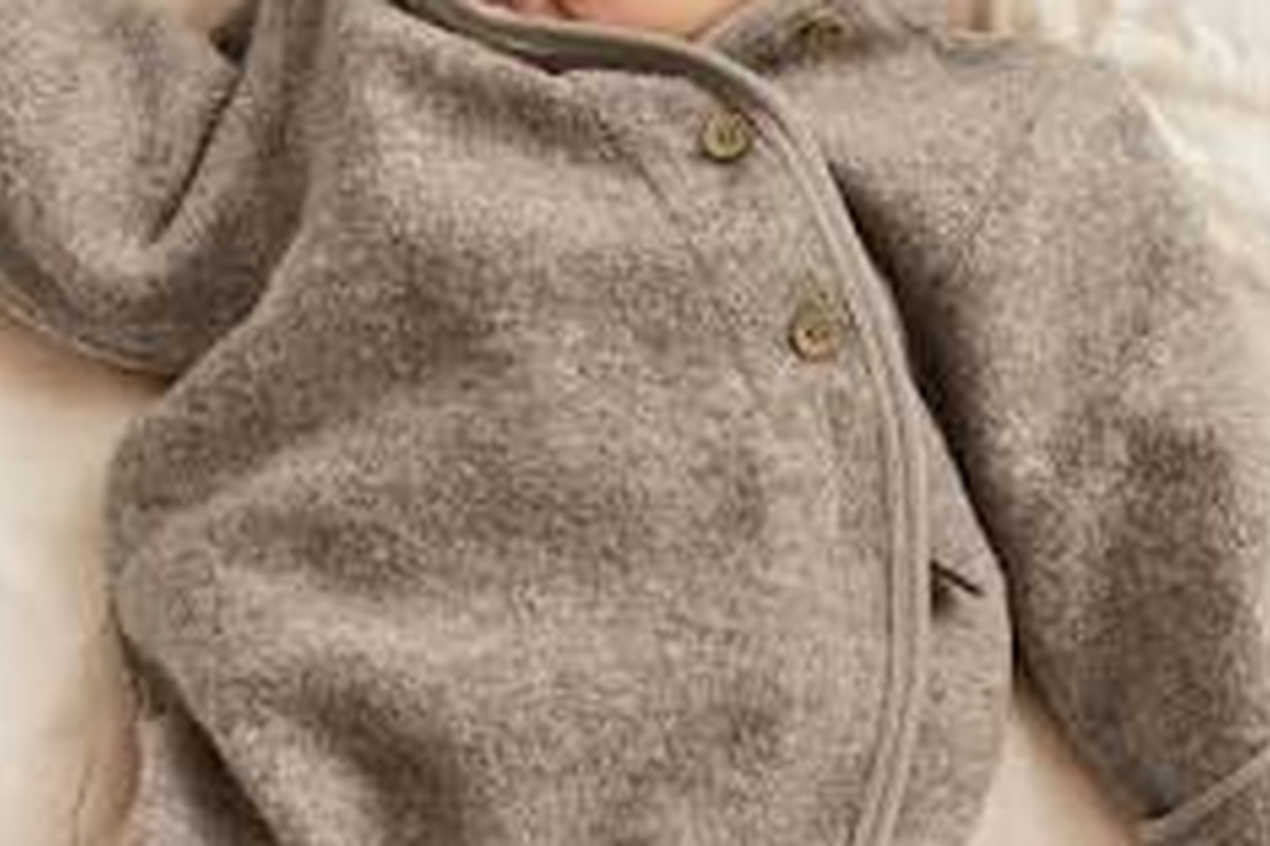 Beige Wool Onesie