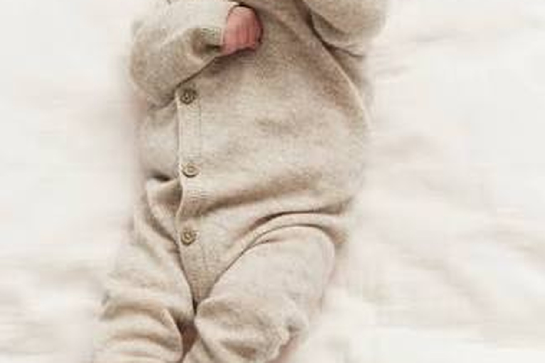 Sand Wool Onesie