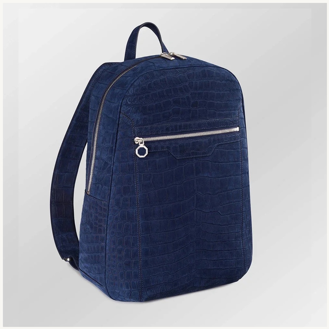Navy Nubuck Backpack