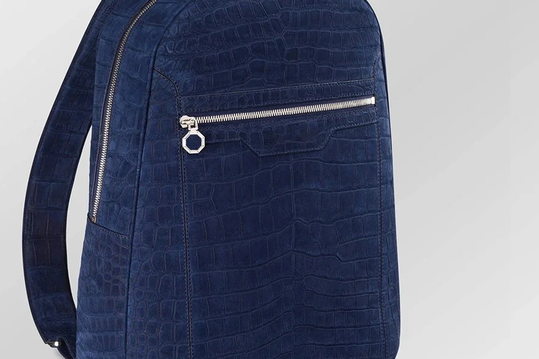 Navy Nubuck Backpack