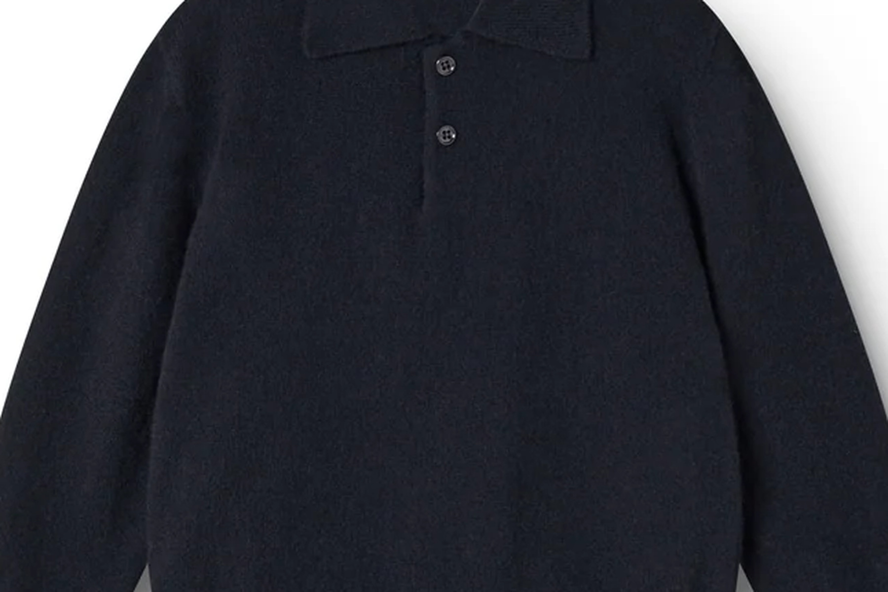 Navy Wool Polo