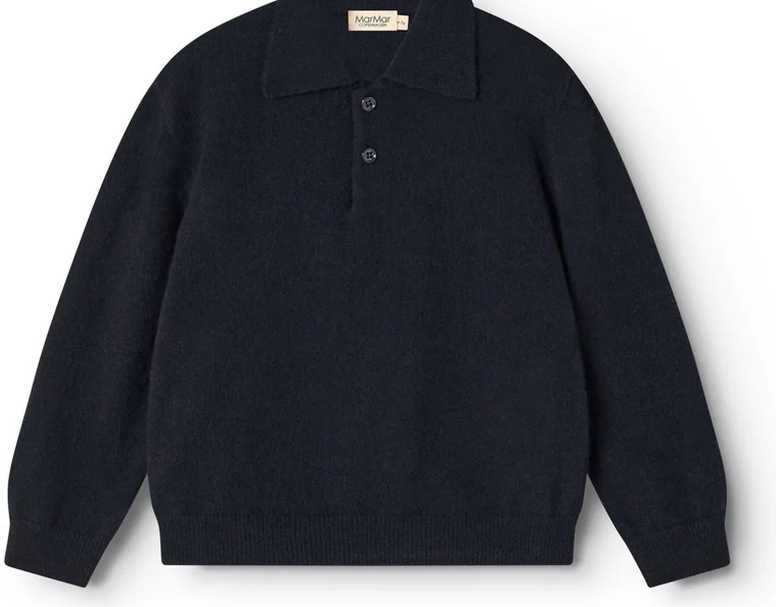 Navy Wool Polo