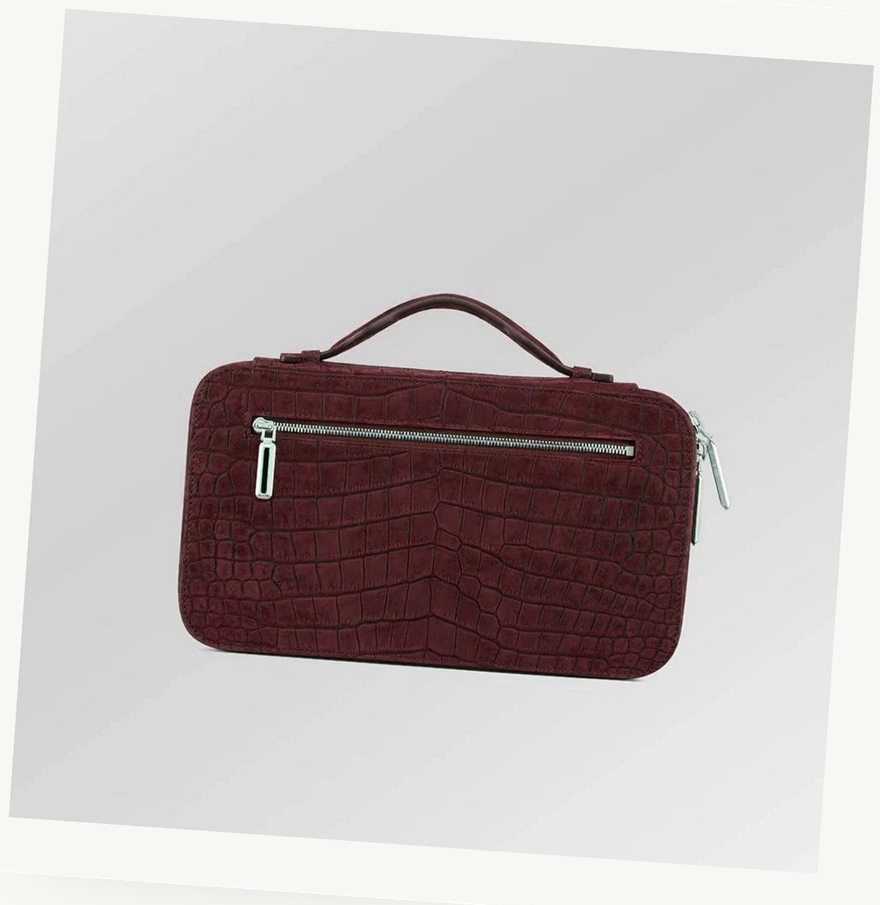 Coral Nubuck Pouch