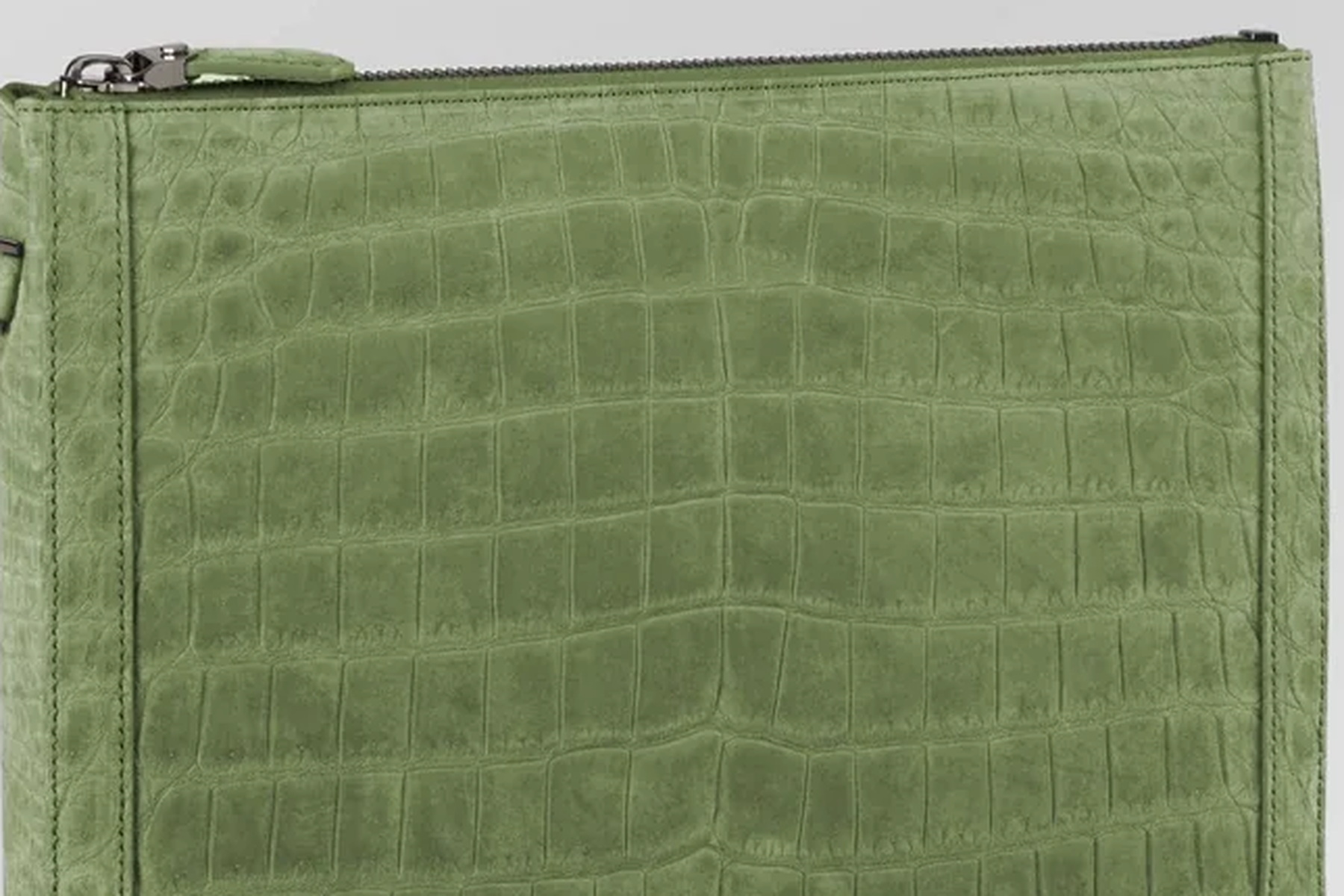 Olive Nubuck Pouch
