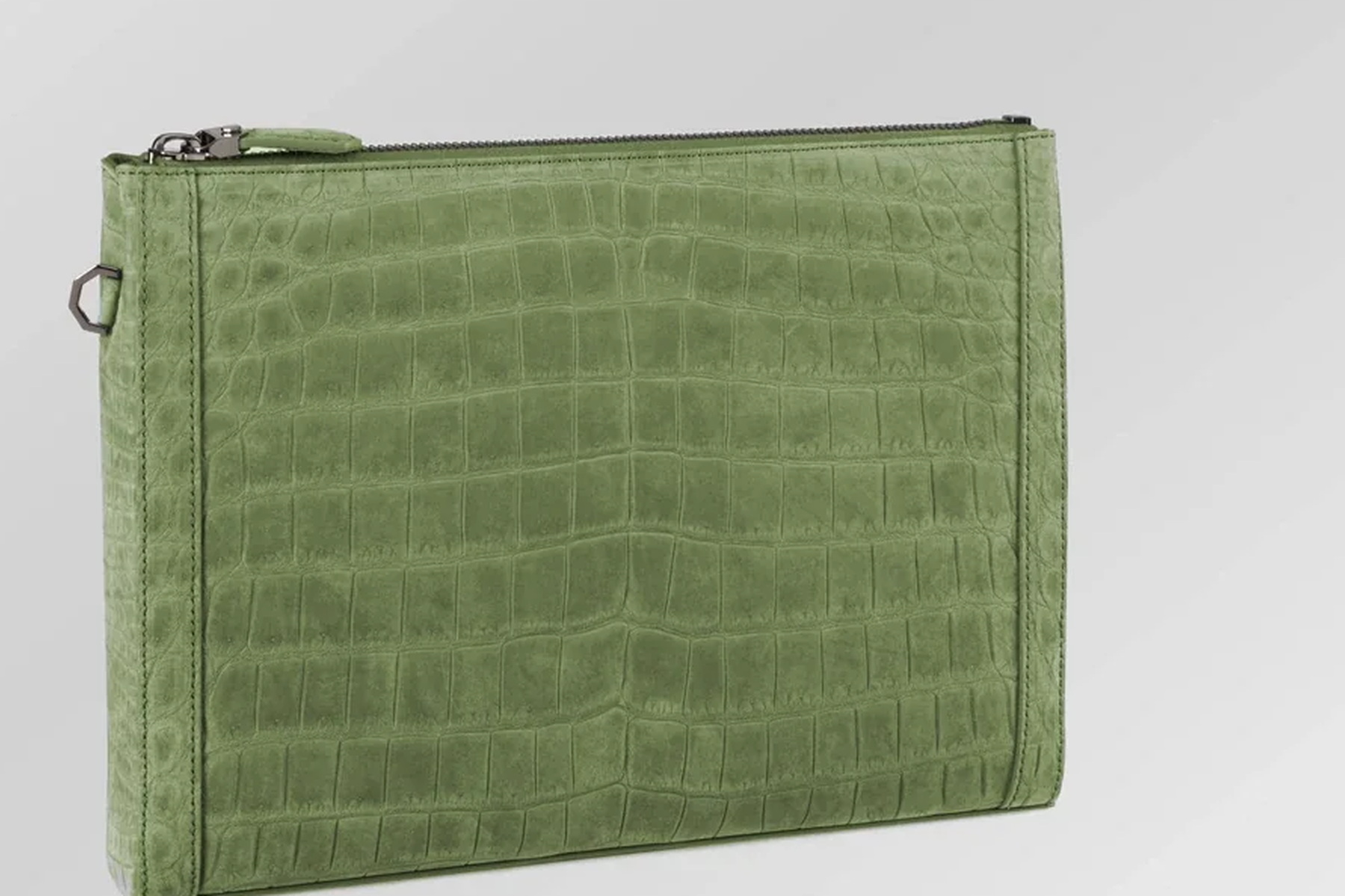 Olive Nubuck Pouch
