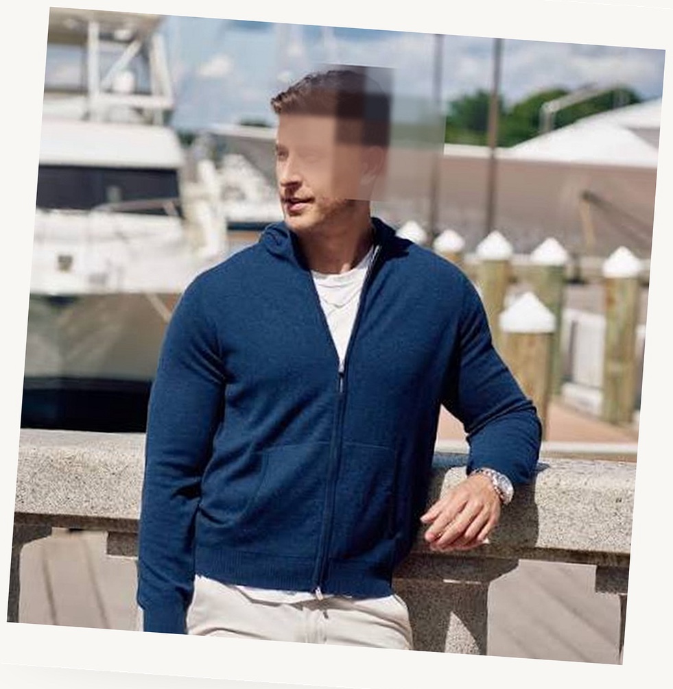 Navy Zip Hoodie