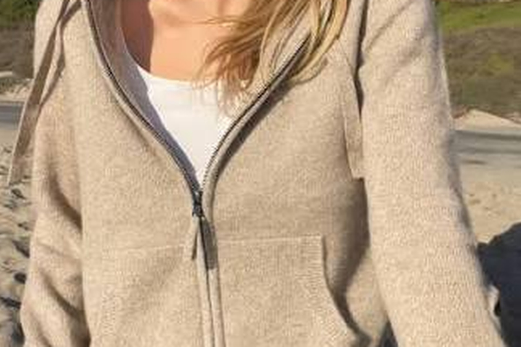 Sand Zip Hoodie